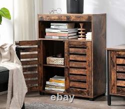 Industrial Vintage Cupboard Cabinet Hall Slim Sideboard Storage Unit Side Table