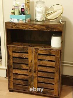 Industrial Vintage Cupboard Cabinet Hall Slim Sideboard Storage Unit Side Table