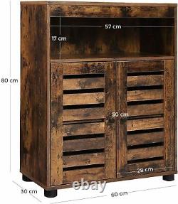 Industrial Vintage Cupboard Cabinet Hall Slim Sideboard Storage Unit Side Table