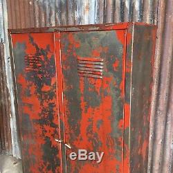 Industrial Vintage Lockers, Upcycled Distressed Retro Storage Cupboard Wardrobe