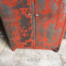 Industrial Vintage Lockers, Upcycled Distressed Retro Storage Cupboard Wardrobe