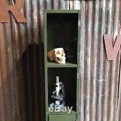 Industrial Vintage Lockers Upcycled Military Funky Retro 2 Door Workshop Shelves
