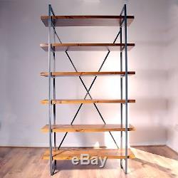 Industrial Vintage Rustic Free Standing Book Shelves. Display Unit, Bookcase