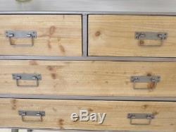 Industrial chest retro urban vintage 4 drawer chest sideboard cabinet 89cm wide
