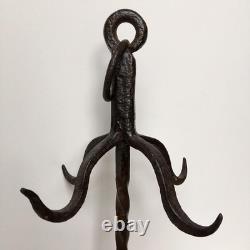 Iron Kitchen Hook Vintage Reclaimed Retro Kitchenalia Blacksmith Made Food Hook