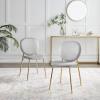 Ivy Velvet Upholstered Modern Dining Chair Gold Leg Retro Vintage