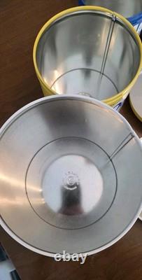 J. L. Clark Metal Tin Canister Set Pillsbury, Domino, Maxwell, Lipton withlids