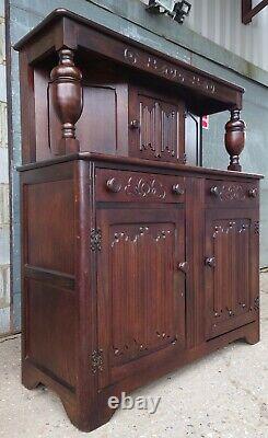 Jacobean Style Oak Court Cupboard / Sideboard / Credenza by Jaycee Furniture