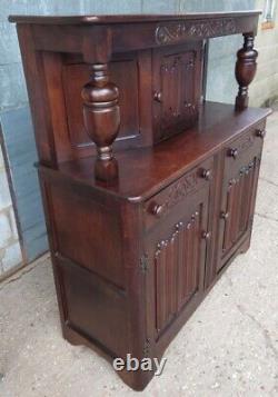 Jacobean Style Oak Court Cupboard / Sideboard / Credenza by Jaycee Furniture