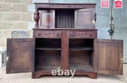Jacobean Style Oak Court Cupboard / Sideboard / Credenza by Jaycee Furniture