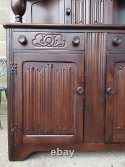 Jacobean Style Oak Court Cupboard / Sideboard / Credenza by Jaycee Furniture