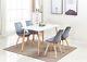 Jamie Dining Set With 4 Jamie Dining Chairs & Halo Wooden Table? Color Options