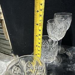 Job lot crystal glass 36 Pieces Rare Vintage/ Antique