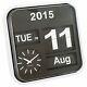 Karlsson Big Flip & Mini Flip Retro Wall Clocks With Day, Date, Year & Time