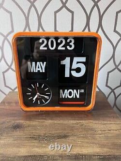 Karlsson Mini Flip Wall Clock Orange
