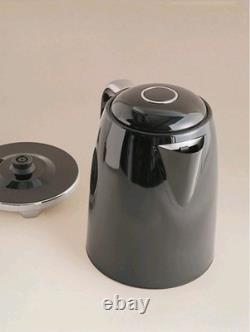 Kettle Toaster Microwave Air Fryer Kitchen Set Black Retro Stylish Vintage