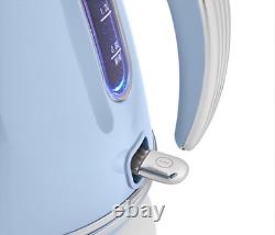 Kettle Toaster Microwave Matching SWAN Retro Blue Vintage Kitchen Set Elegant UK