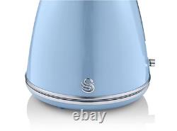 Kettle Toaster Microwave Matching SWAN Retro Blue Vintage Kitchen Set Elegant UK
