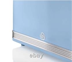 Kettle Toaster Microwave Matching SWAN Retro Blue Vintage Kitchen Set Elegant UK