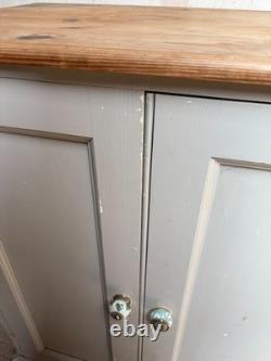Kitchen Unit Sideboard Cabinet Solid Pine Painted Cream Cupboard Drawers 183 cm