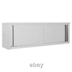 Kitchen Wall Unit Cabinet With Sliding Doors Wall Mounted Storage Cupboard Unit