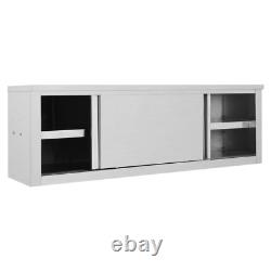 Kitchen Wall Unit Cabinet With Sliding Doors Wall Mounted Storage Cupboard Unit