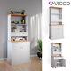 Kitchen Display Cabinet Narrow Sideboard Kitchen Shelf Bergamo White Oak Vicco