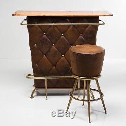 LOUNGE HOUSE BAR vintage brown table counter, whisky, cocktail bar, retro