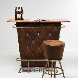 LOUNGE HOUSE BAR vintage brown table counter, whisky, cocktail bar, retro