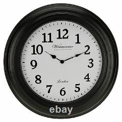 Large 50cm Westminster Wall Clock Home Decor Modern Round Number Time Display
