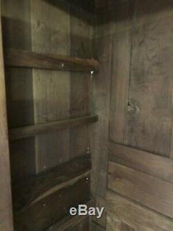 Large Antique Oak Freestanding Larder Cupboard Kitchen Storage Unit Armoire