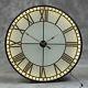 Large Black And Gold Back Lit Glass Westminster Wall Clock 120 Cm Diameter