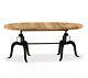 Large Industrial Dining Table Vintage Retro Style Kitchen Room Furniture Rustic
