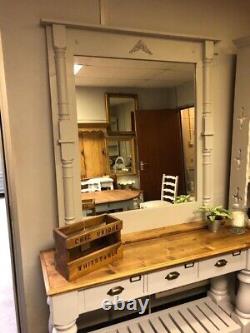 Large Mirror Louis Xvi Style, vintage Style Mirror, Furniture Showroom Kent