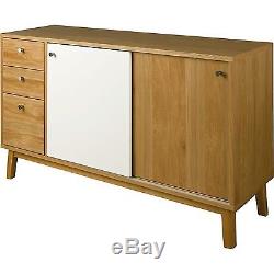 Large Retro Sideboard Cupboard Cabinet TV Stand Vintage Oak Storage Buffet Unit