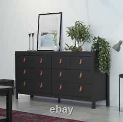 Large Retro Sideboard Vintage Chest of Drawers Modern Hall Console Table Unit