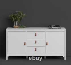 Large Storage Cupboard Vintage Retro Cabinet Modern Sideboard Chest Drawers Unit