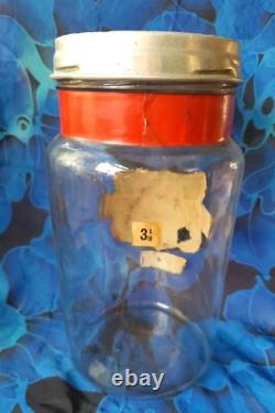 Large Vintage Aridor Glass Sweet Jar. Pascal, Orange & Lemon Crispet