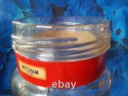 Large Vintage Aridor Glass Sweet Jar. Pascal, Orange & Lemon Crispet