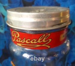 Large Vintage Aridor Glass Sweet Jar. Pascal, Orange & Lemon Crispet