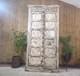 Large Vintage Indian Solid Wooden Armoire Wardrobe Kitchen Linen Cupboard