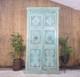 Large Vintage Indian Solid Wooden Armoire Wardrobe Kitchen Linen Cupboard