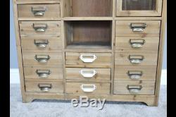 Large Vintage Industrial Retro style cabinet apothecary style cabinet sideboard