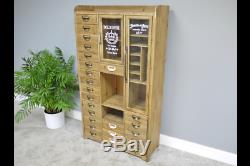 Large Vintage Industrial Retro style cabinet apothecary style cabinet sideboard