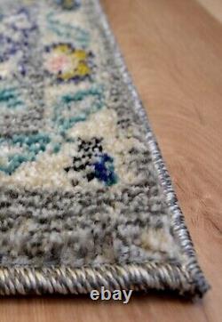 Large Vintage Living Room Rug Tribal Carpet Multi Coloured Soft Bedroom Rugs