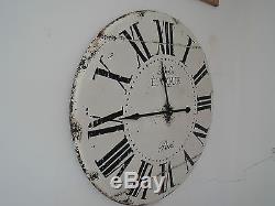 Large Vintage Looking Antique Belle Epoque Wall Clock 99cm In Diameter 6a1k