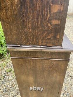 Large Vintage Oak Cupboard Bookcase Larder Linen Hall Cupboard Cabinet