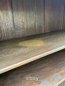 Large Vintage Oak Cupboard Bookcase Larder Linen Hall Cupboard Cabinet