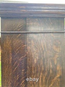 Large Vintage Oak Cupboard Bookcase Larder Linen Hall Cupboard Cabinet