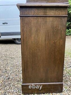 Large Vintage Oak Cupboard Bookcase Larder Linen Hall Cupboard Cabinet